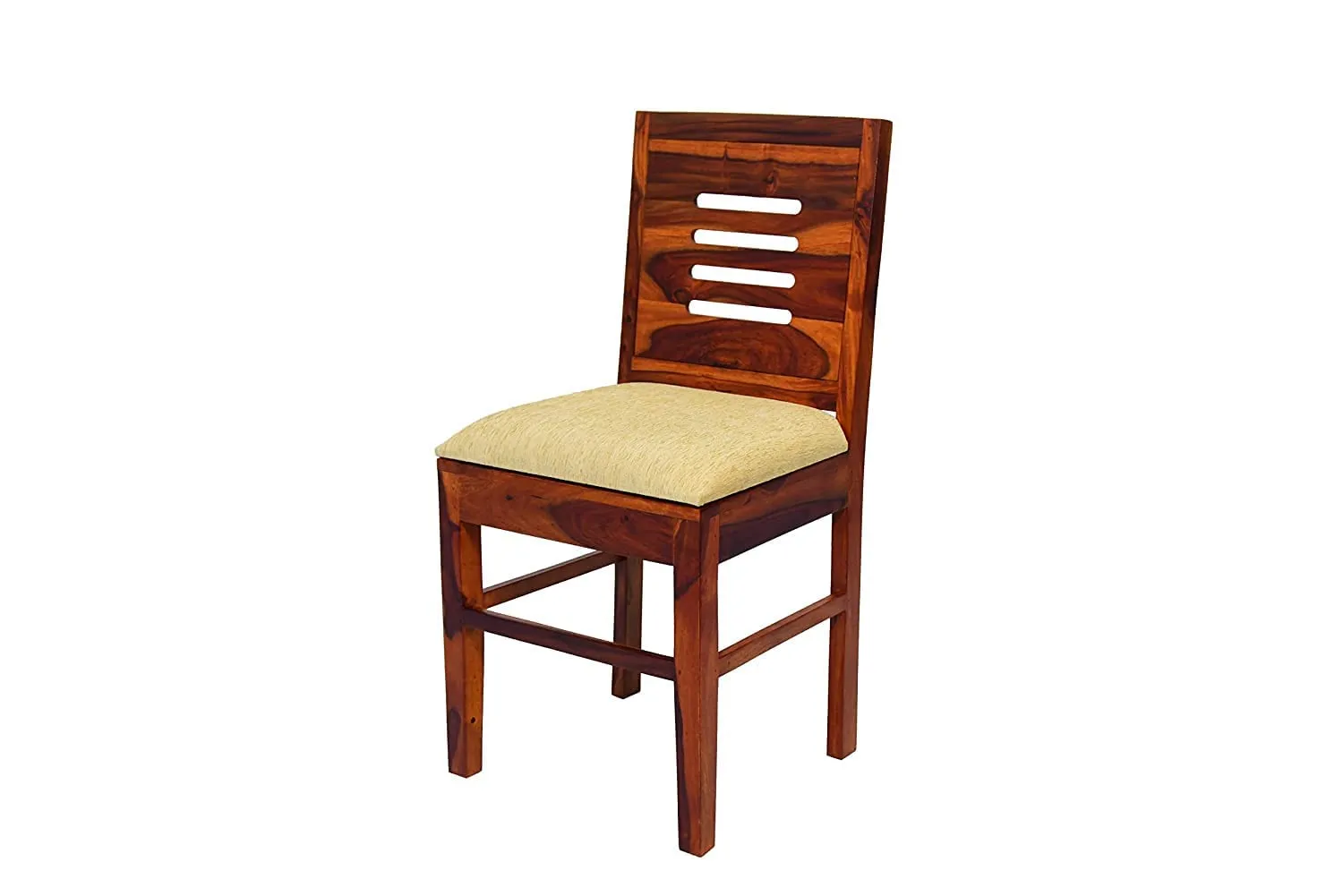 Jodhpur Furniture Solid Sheesham Wood Dining Table 4 Seater Set with 4 Chairs | Honey Finish