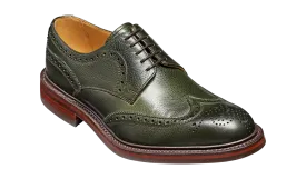 Kelmarsh - Olive Green Grain Wingtip Brogue