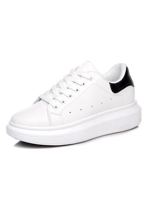 Lace Up White Sneakers
