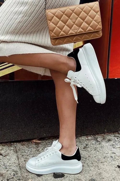 Lace Up White Sneakers