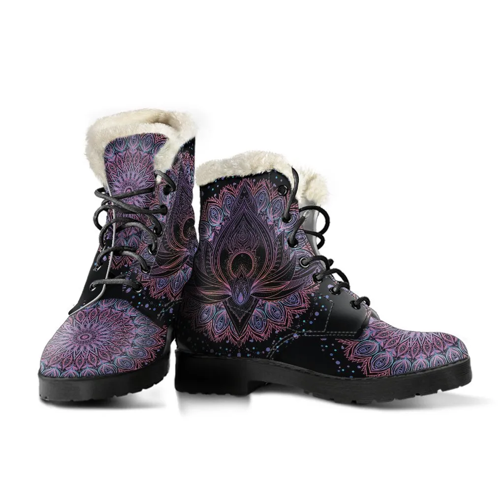 Lotus Leather Boots
