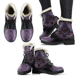Lotus Leather Boots