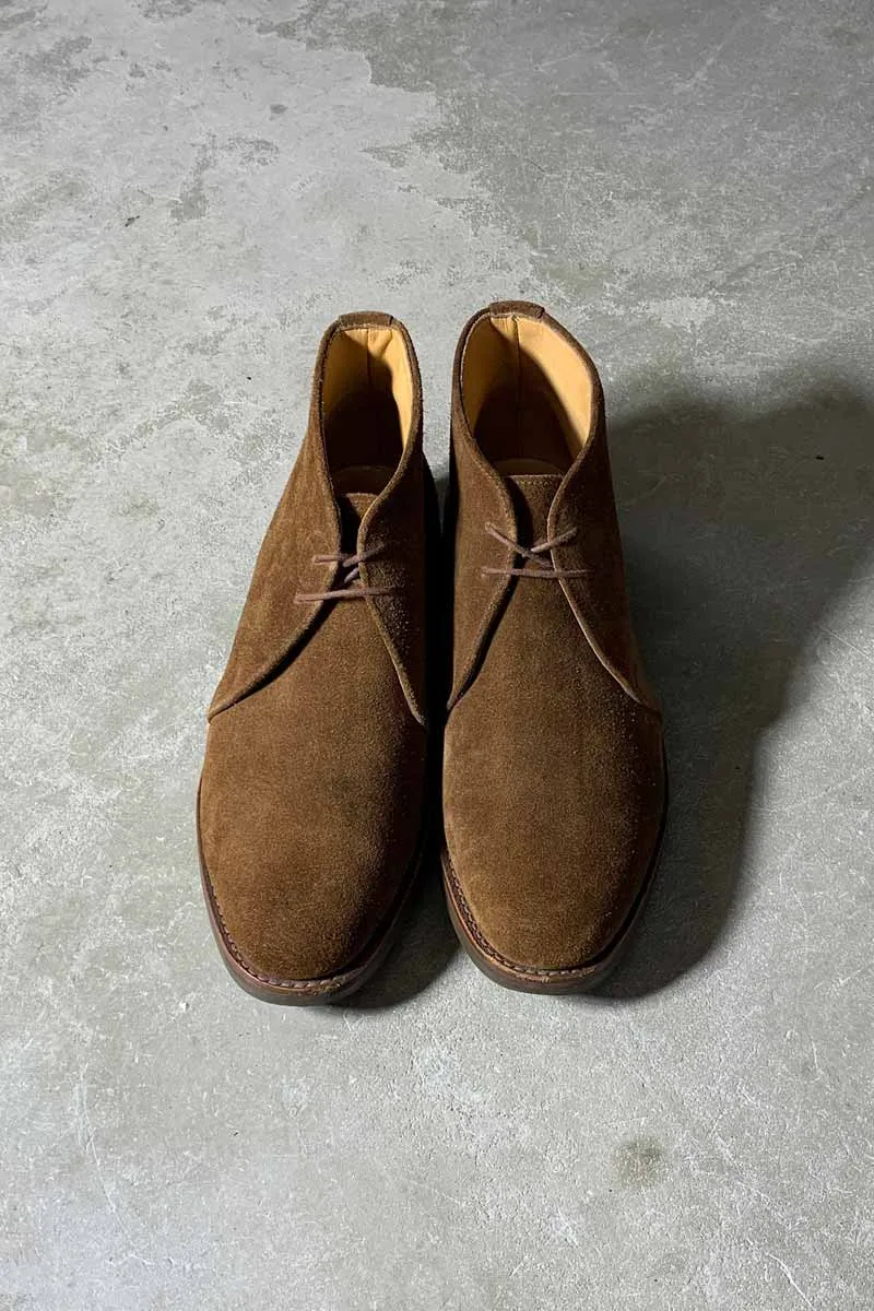 MADE IN ENGLAND SUEDE CHUKKA BOOTS W/SHOES BAG / BROWN [SIZE: US8.5(26.5cm) USED]