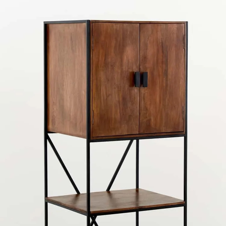 Mango Wood Bar Cabinet - Brown