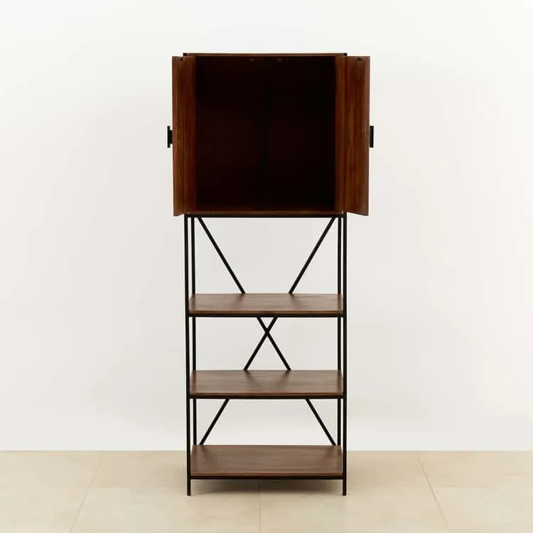 Mango Wood Bar Cabinet - Brown