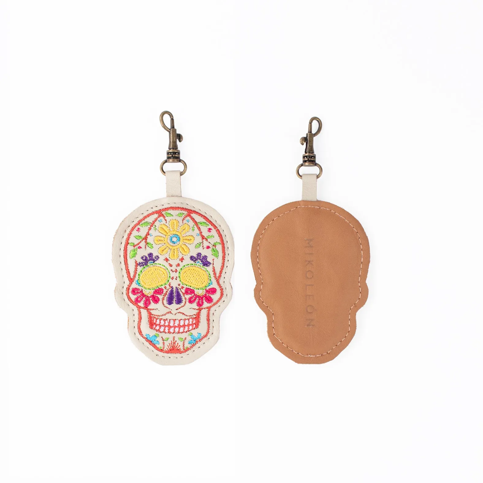 MK221596 - Skull Bone & Pompoms [Leather Bag Accessory]