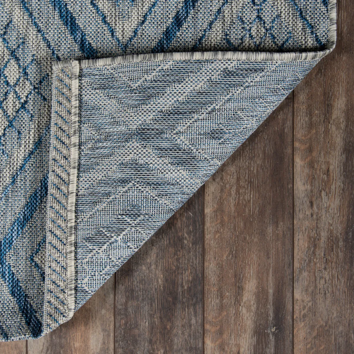 Navy Rajasthan Weekend All-Weather Indoor-Outdoor Area Rug