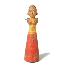Original Painted Gangaur Figure - 19thC