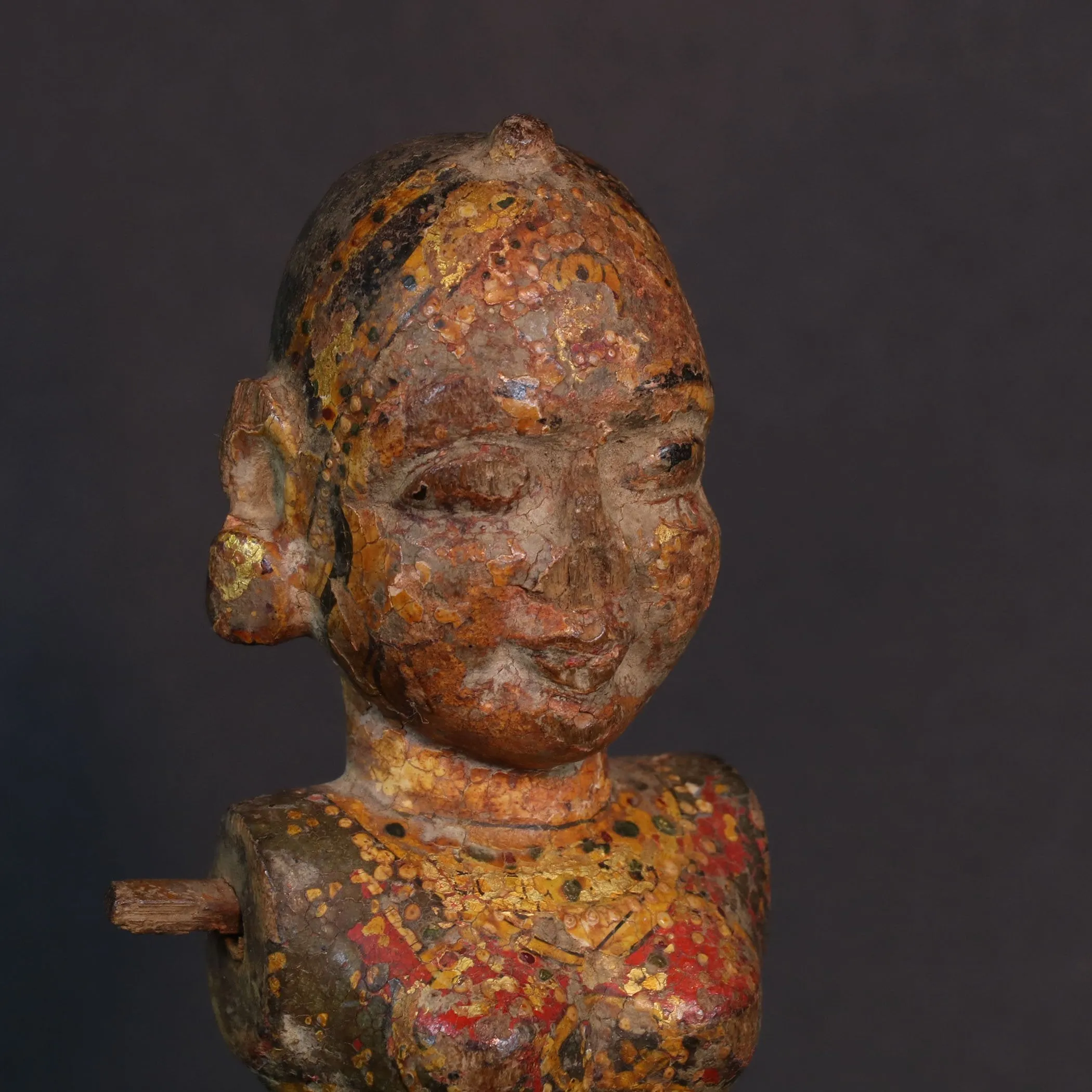 Original Painted Gangaur Figure - 19thC