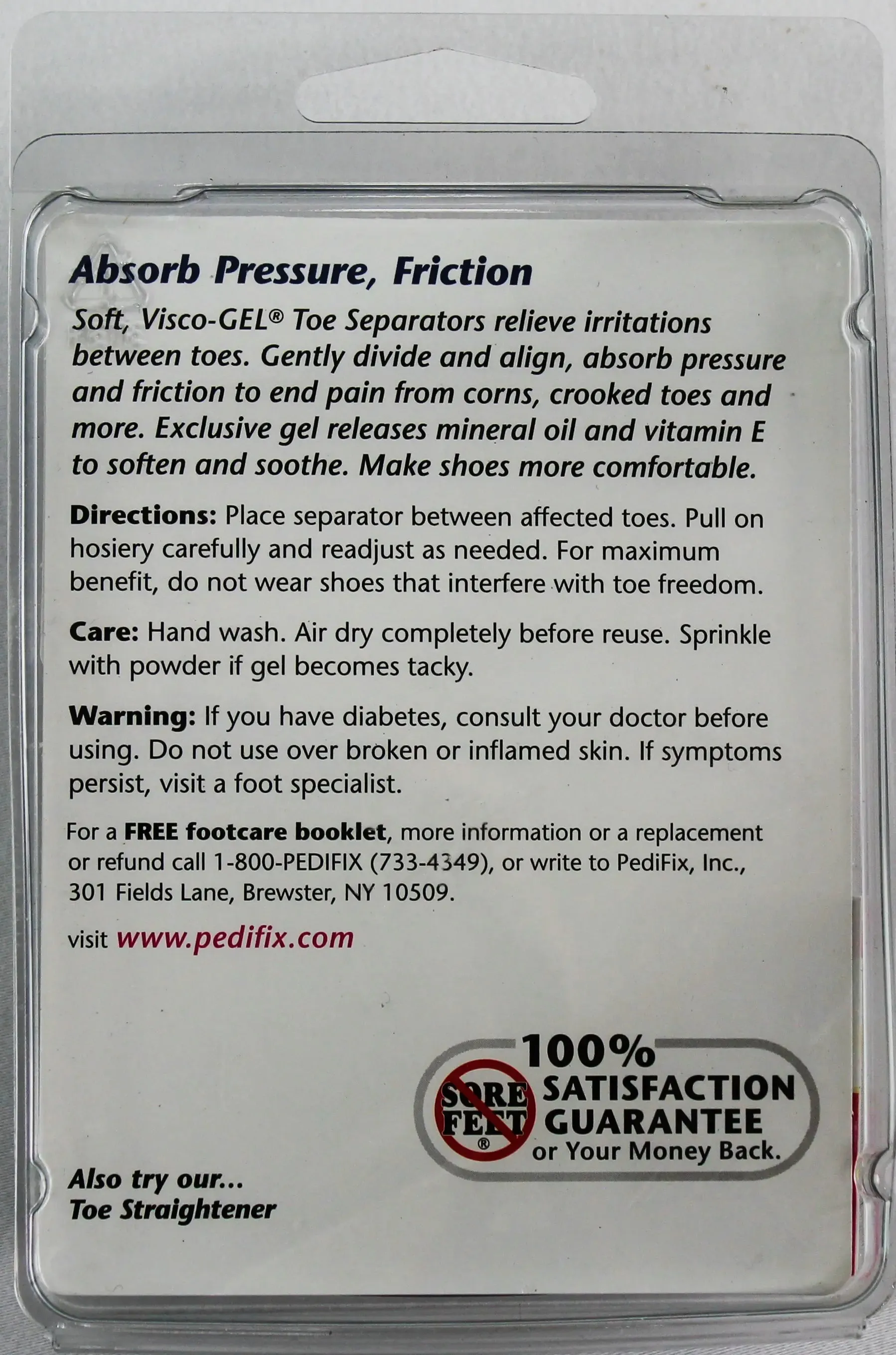 PediFix Visco-GEL Toe Separators – Soothing Relief & Toe Alignment