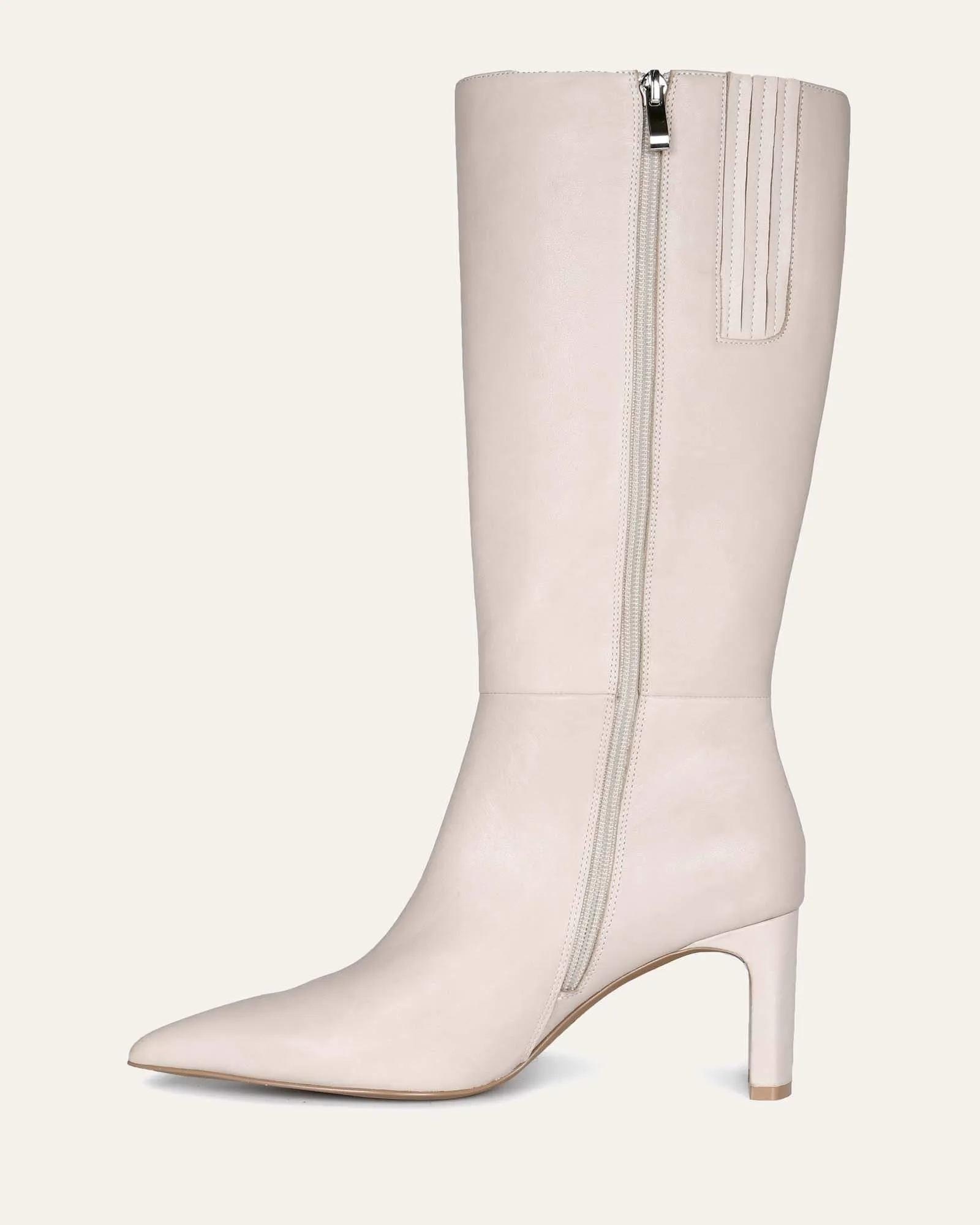 PIXIE CALF BOOTS BONE LEATHER