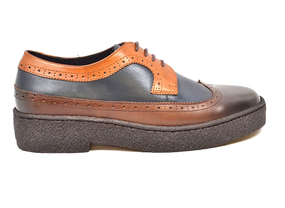 Playboy Wingtips Three Tone Low Cut Shoe from The British Collection