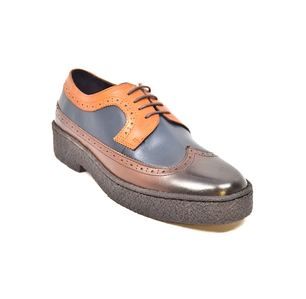 Playboy Wingtips Three Tone Low Cut Shoe from The British Collection