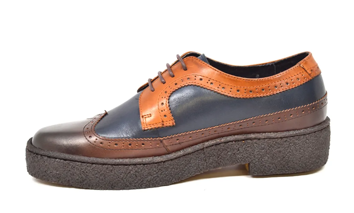 Playboy Wingtips Three Tone Low Cut Shoe from The British Collection