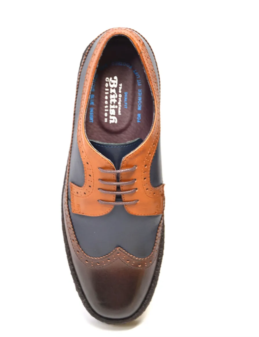 Playboy Wingtips Three Tone Low Cut Shoe from The British Collection
