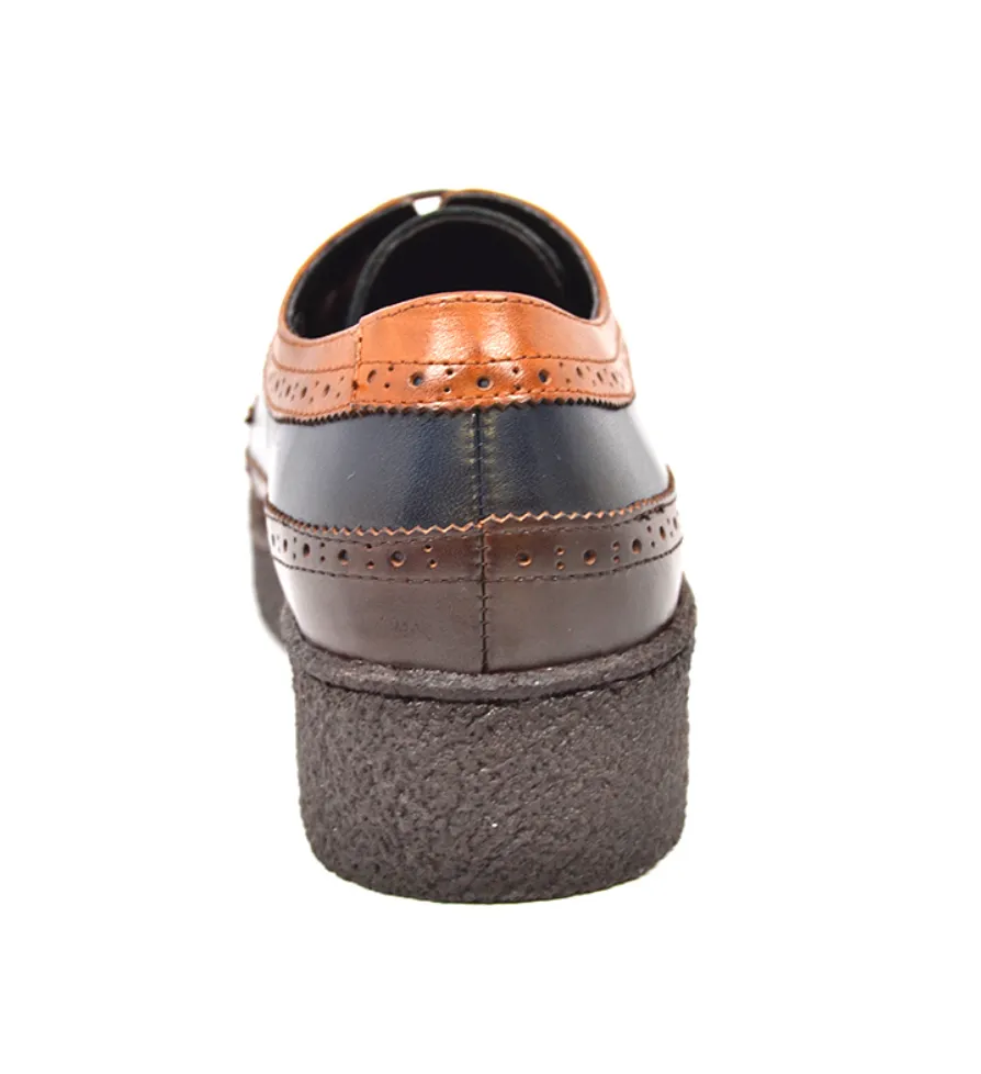 Playboy Wingtips Three Tone Low Cut Shoe from The British Collection