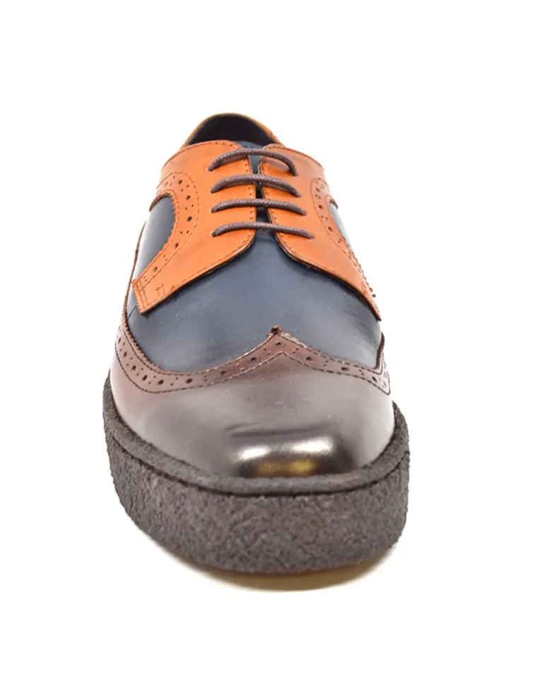 Playboy Wingtips Three Tone Low Cut Shoe from The British Collection