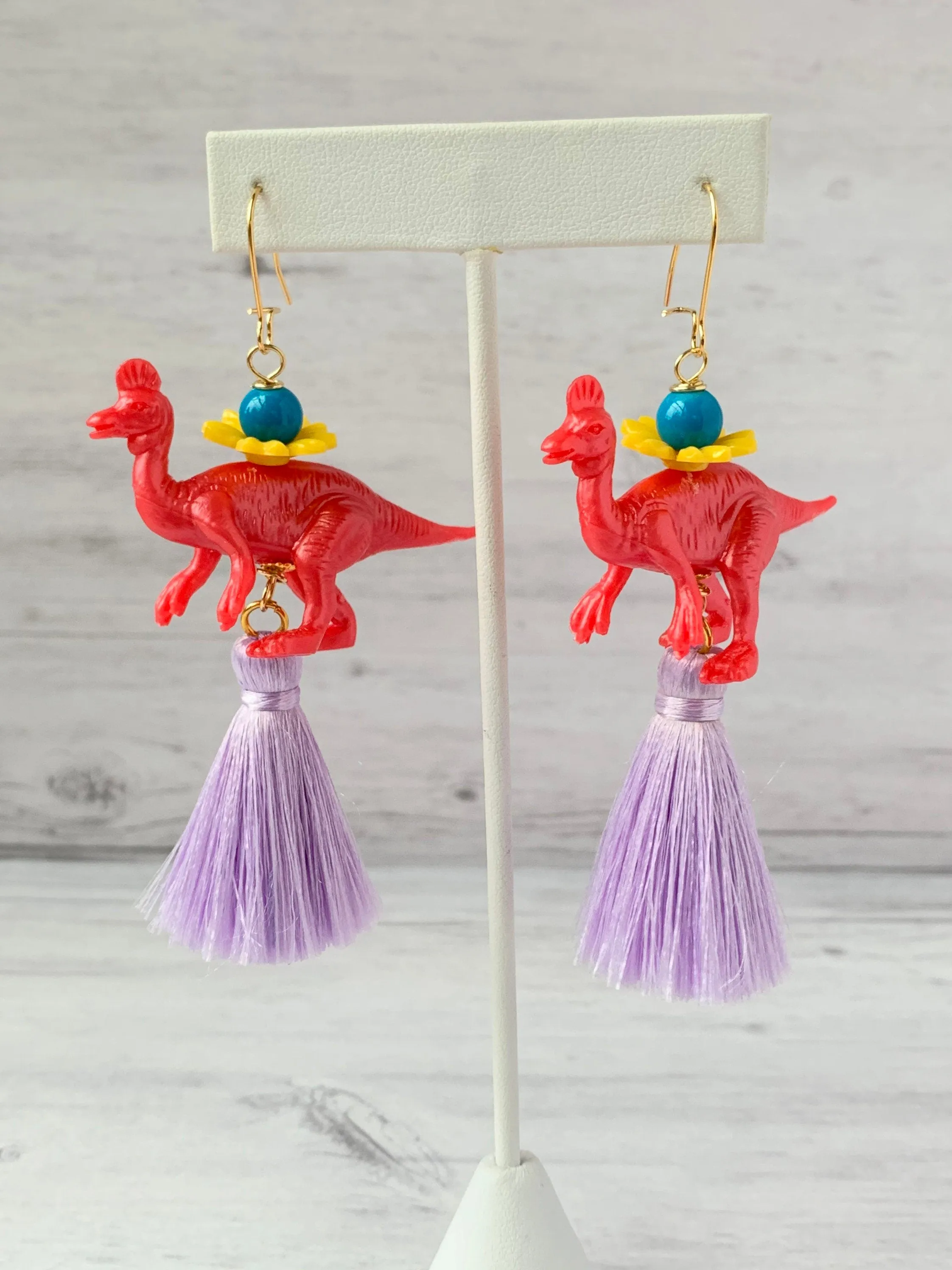Poppy Tsintaosaurus Earrings