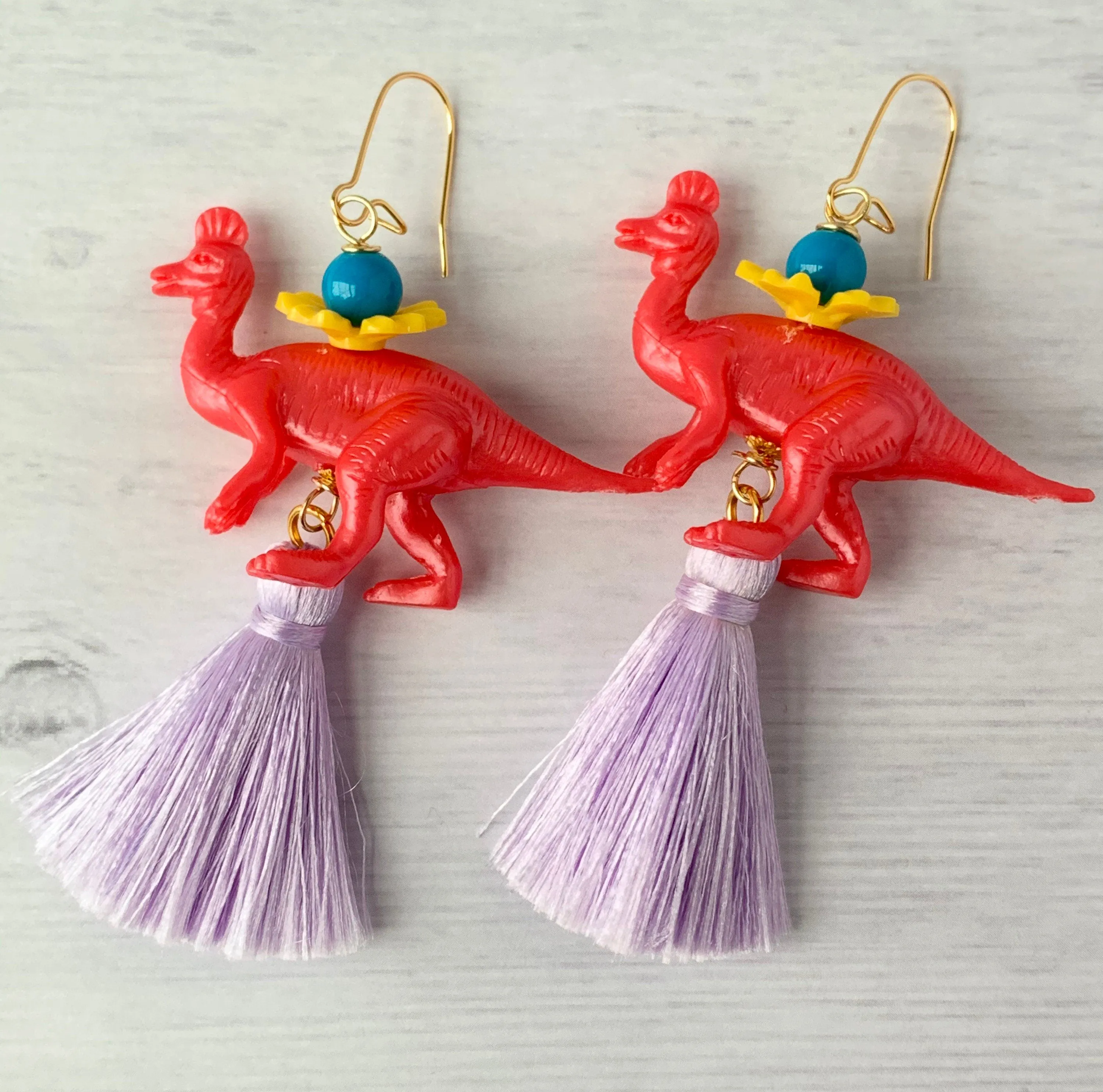 Poppy Tsintaosaurus Earrings