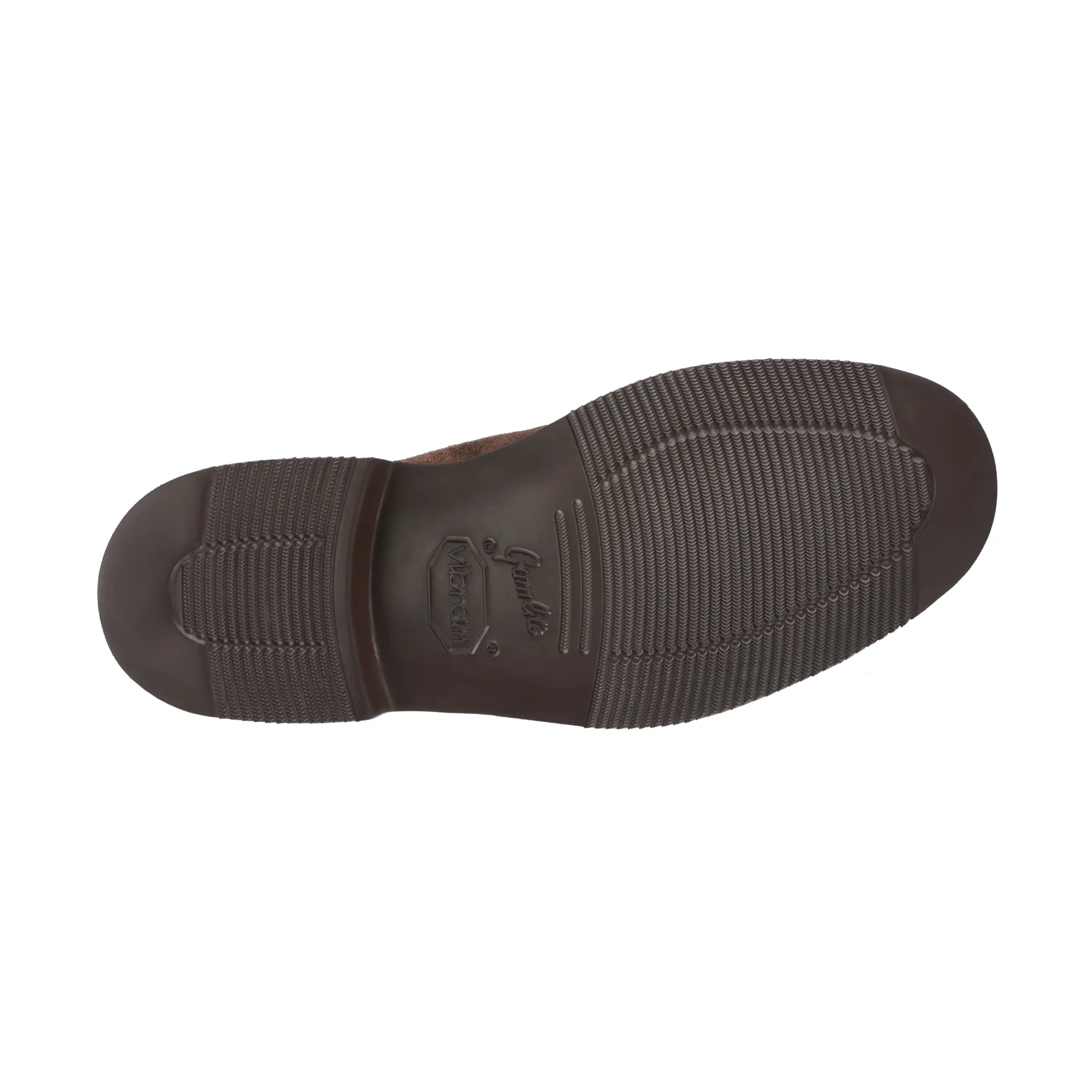 "Polo" Two-Eyelet Suede Chukka Boots in Dark Brown