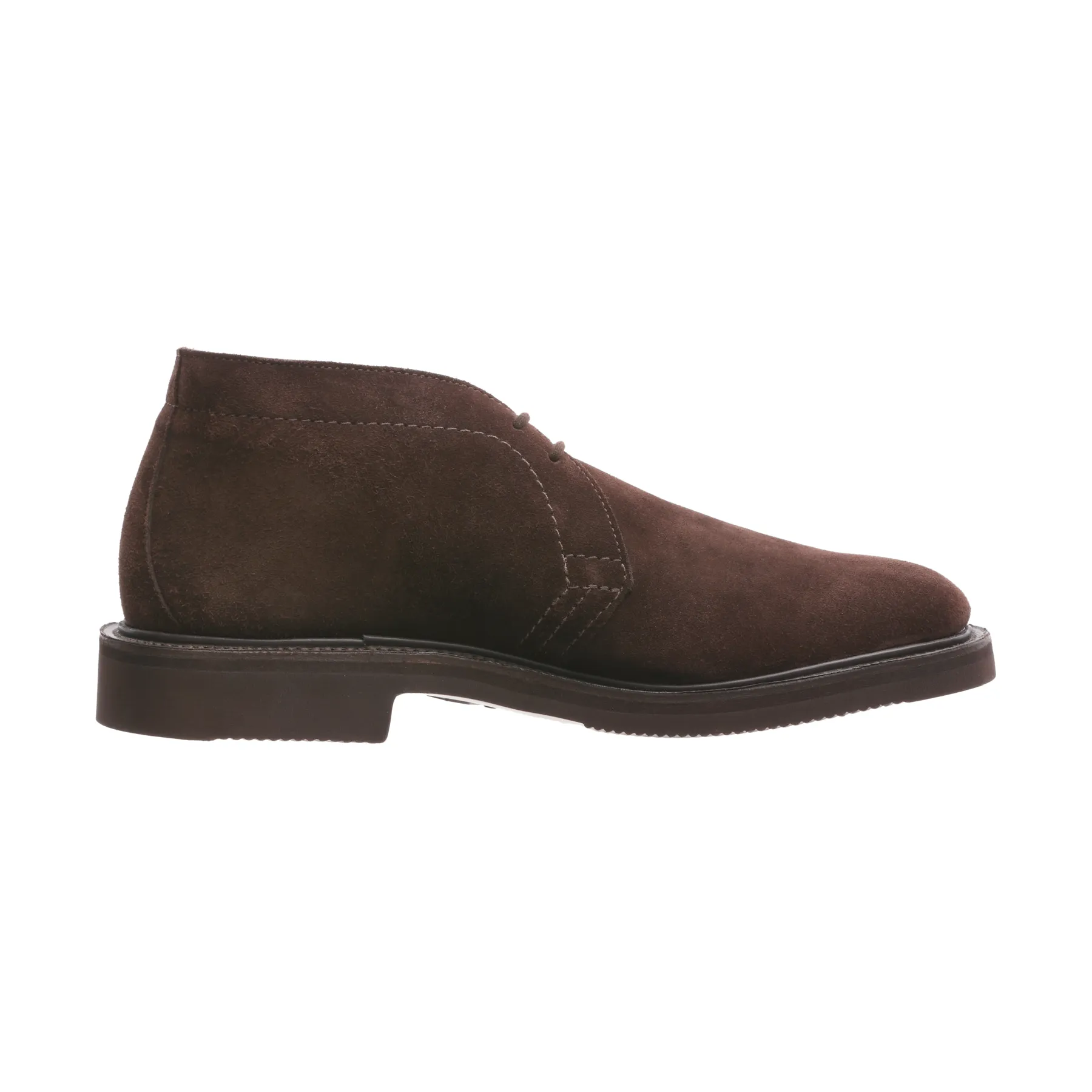 "Polo" Two-Eyelet Suede Chukka Boots in Dark Brown