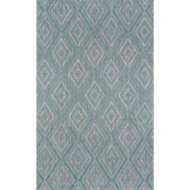 Rajasthan Weekend Light Blue All-Weather Indoor-Outdoor Area Rug