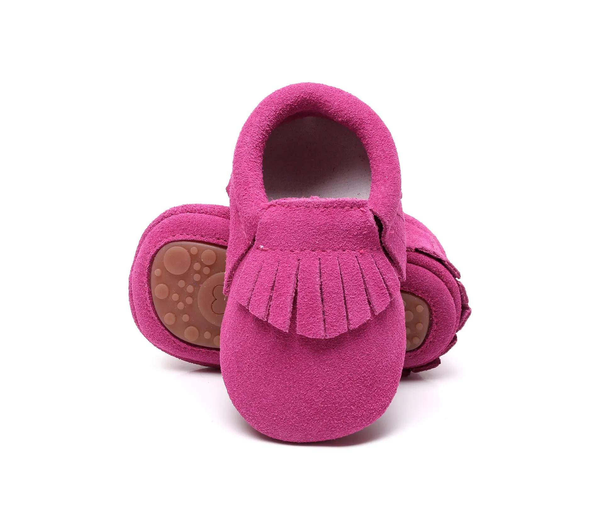 Ranch Kids Western Moccasin Shoes With Fringes