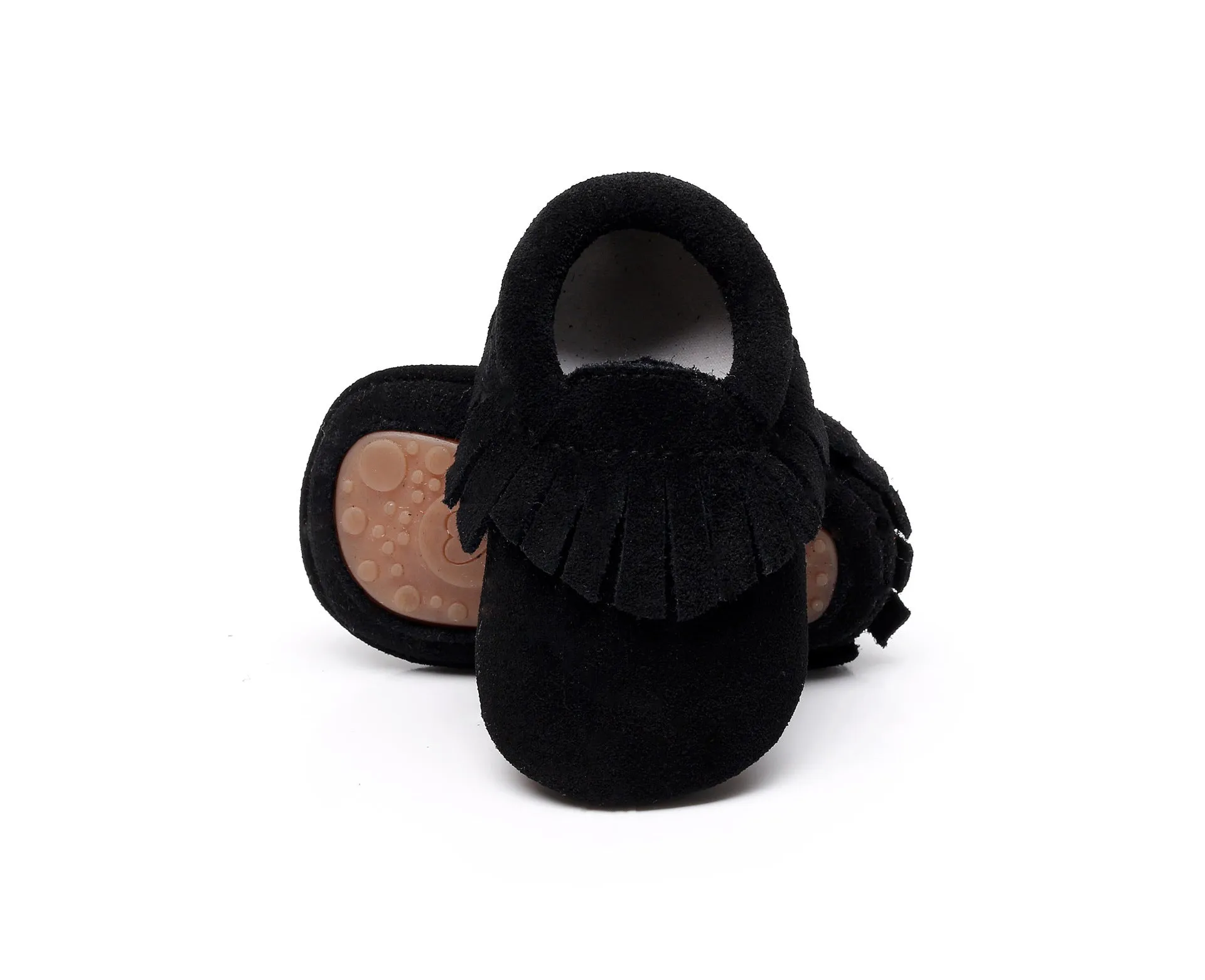 Ranch Kids Western Moccasin Shoes With Fringes