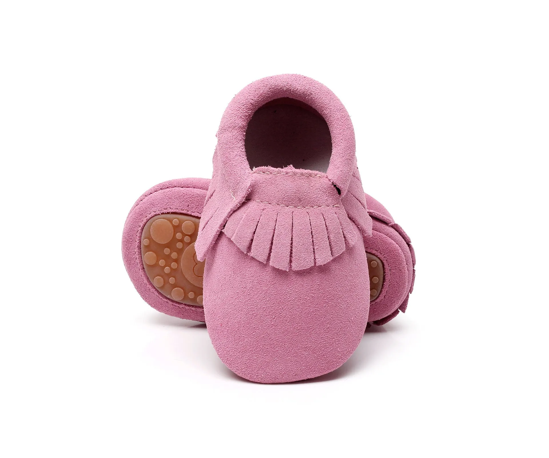 Ranch Kids Western Moccasin Shoes With Fringes