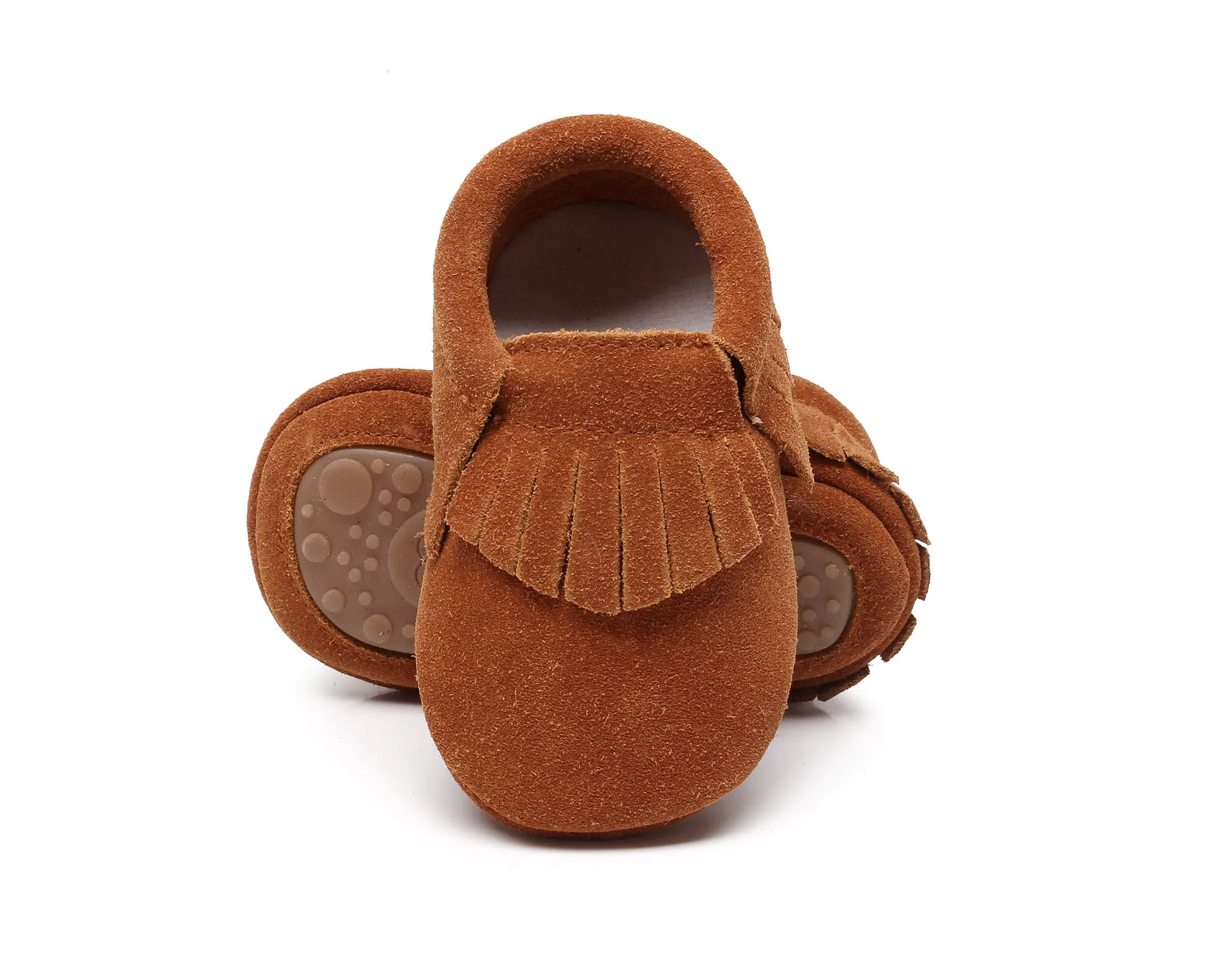 Ranch Kids Western Moccasin Shoes With Fringes
