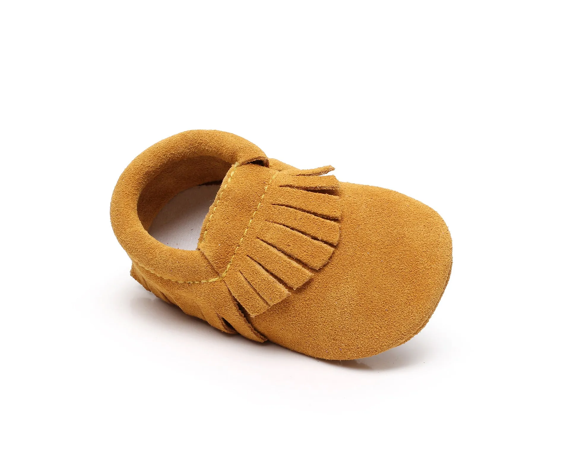 Ranch Kids Western Moccasin Shoes With Fringes