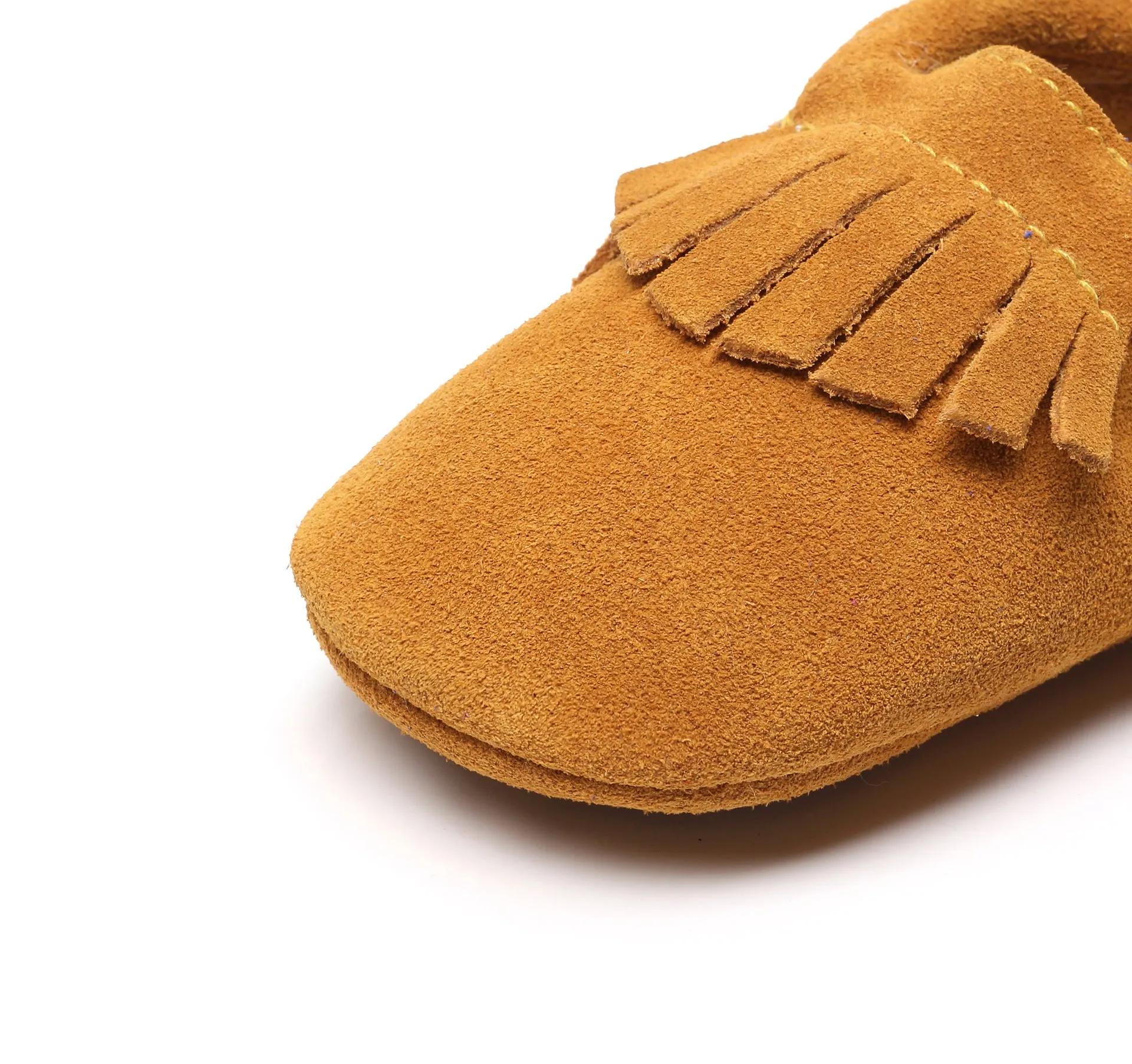 Ranch Kids Western Moccasin Shoes With Fringes