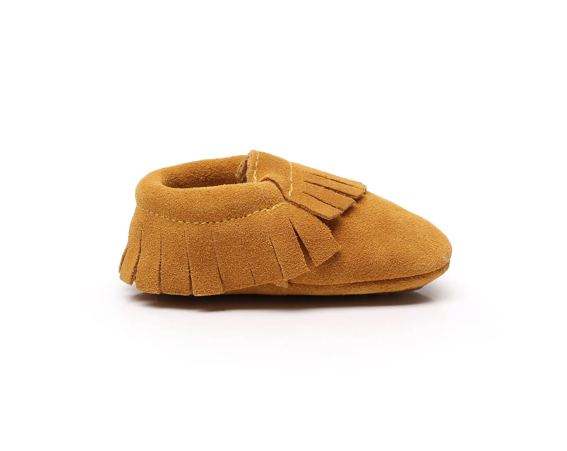 Ranch Kids Western Moccasin Shoes With Fringes