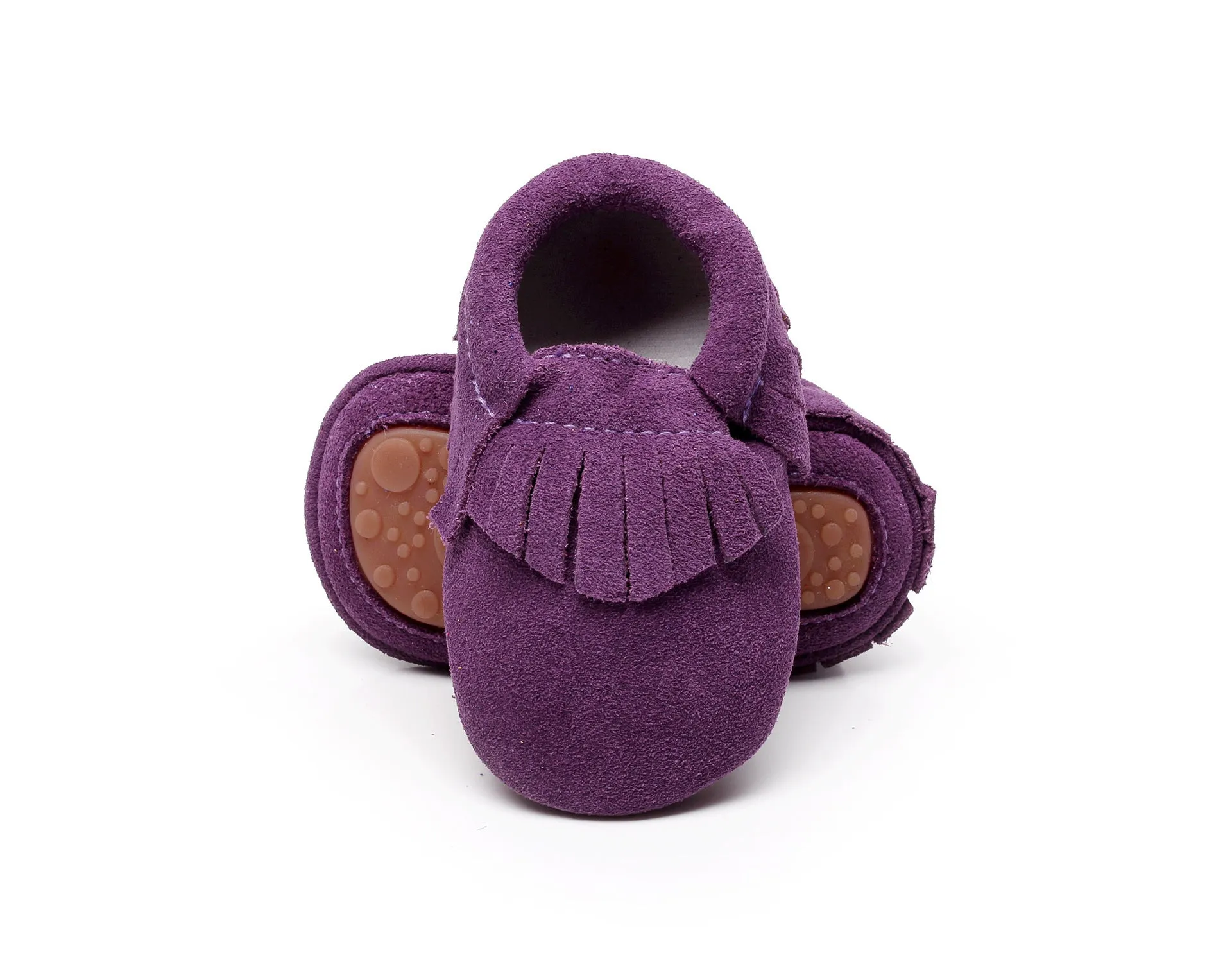 Ranch Kids Western Moccasin Shoes With Fringes