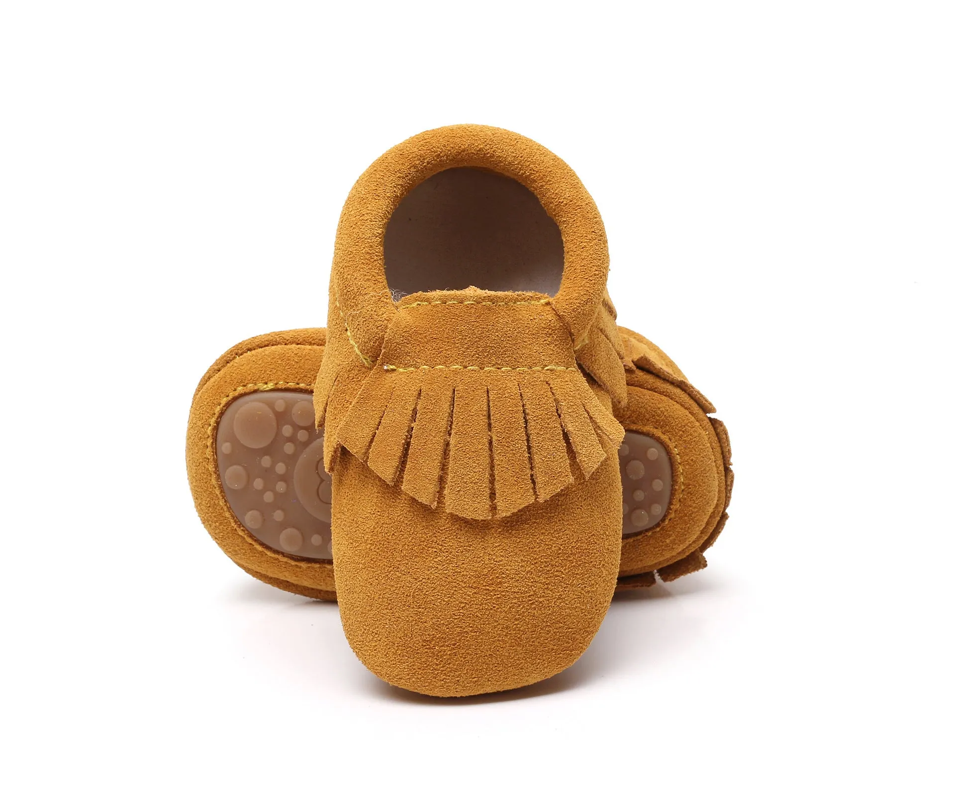 Ranch Kids Western Moccasin Shoes With Fringes