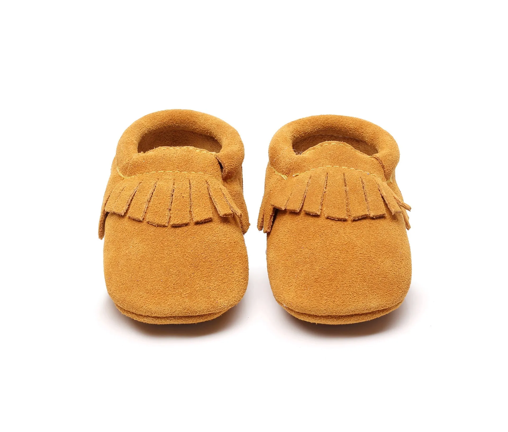 Ranch Kids Western Moccasin Shoes With Fringes