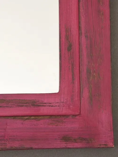 Red Mehrab Mirror Frame