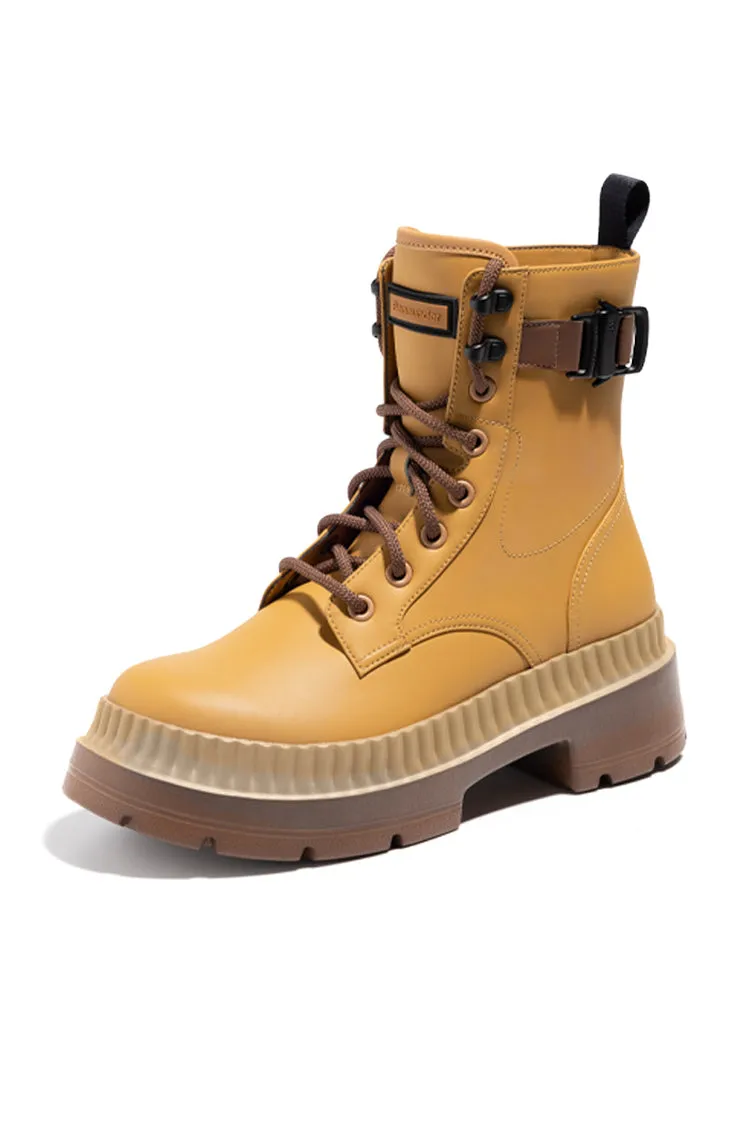 Suburban - Women's Chunky Lace up Combat Martin Boots