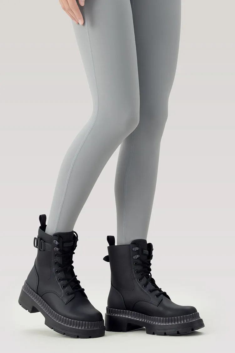 Suburban - Women's Chunky Lace up Combat Martin Boots