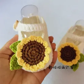 Sunflower crochet baby shoes. Cute boho baby shoes. 0-6 months.