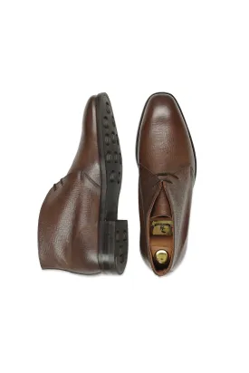 The Armoury Hajime 103813 Mocha Reade Jupiter Grain Leather Chukka Boot *factory seconds*