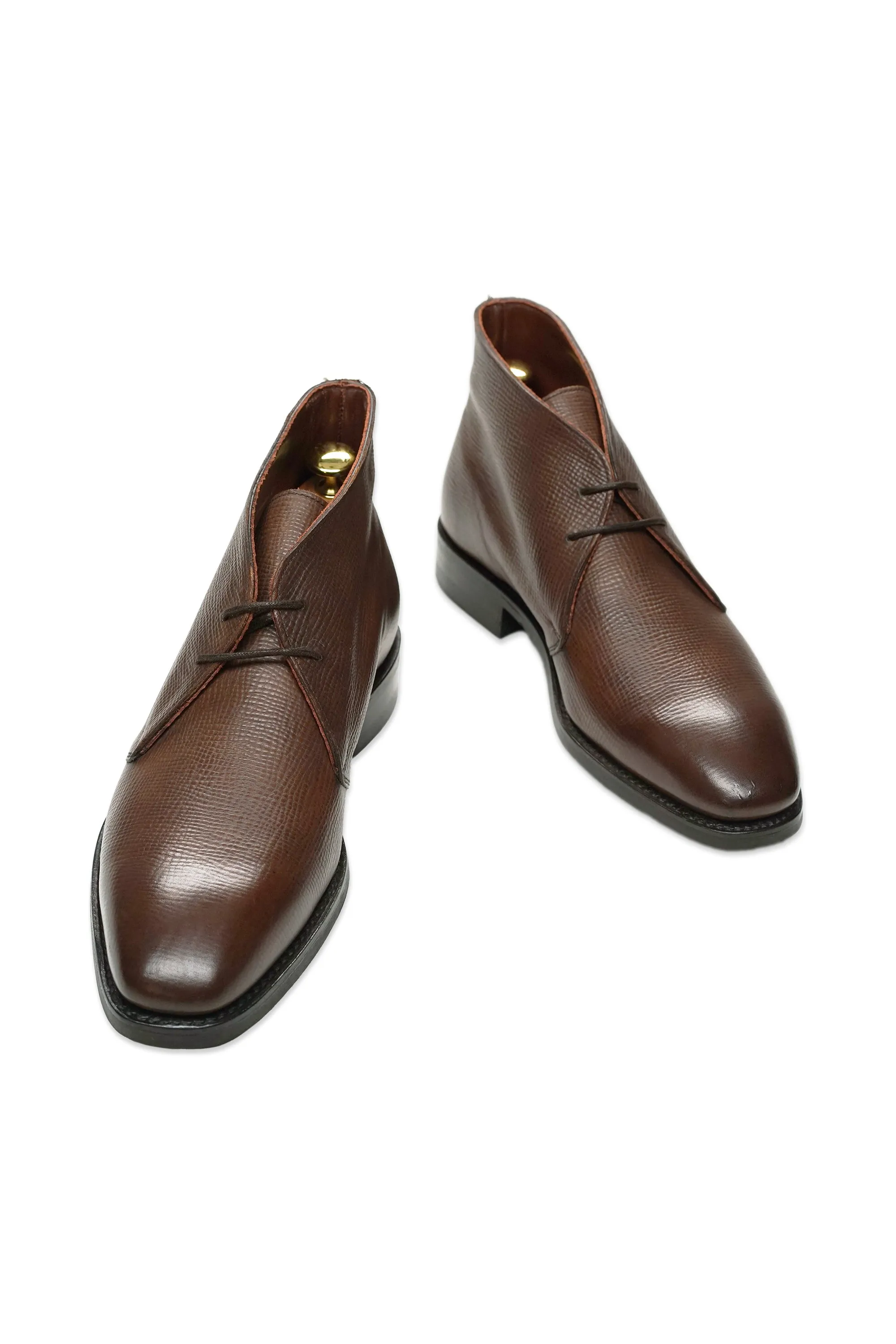 The Armoury Hajime 103813 Mocha Reade Jupiter Grain Leather Chukka Boot *factory seconds*