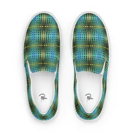 Tuna Tartan Mens slip-on canvas shoes