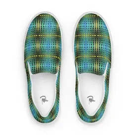 Tuna Tartan Womens slip-on canvas shoes
