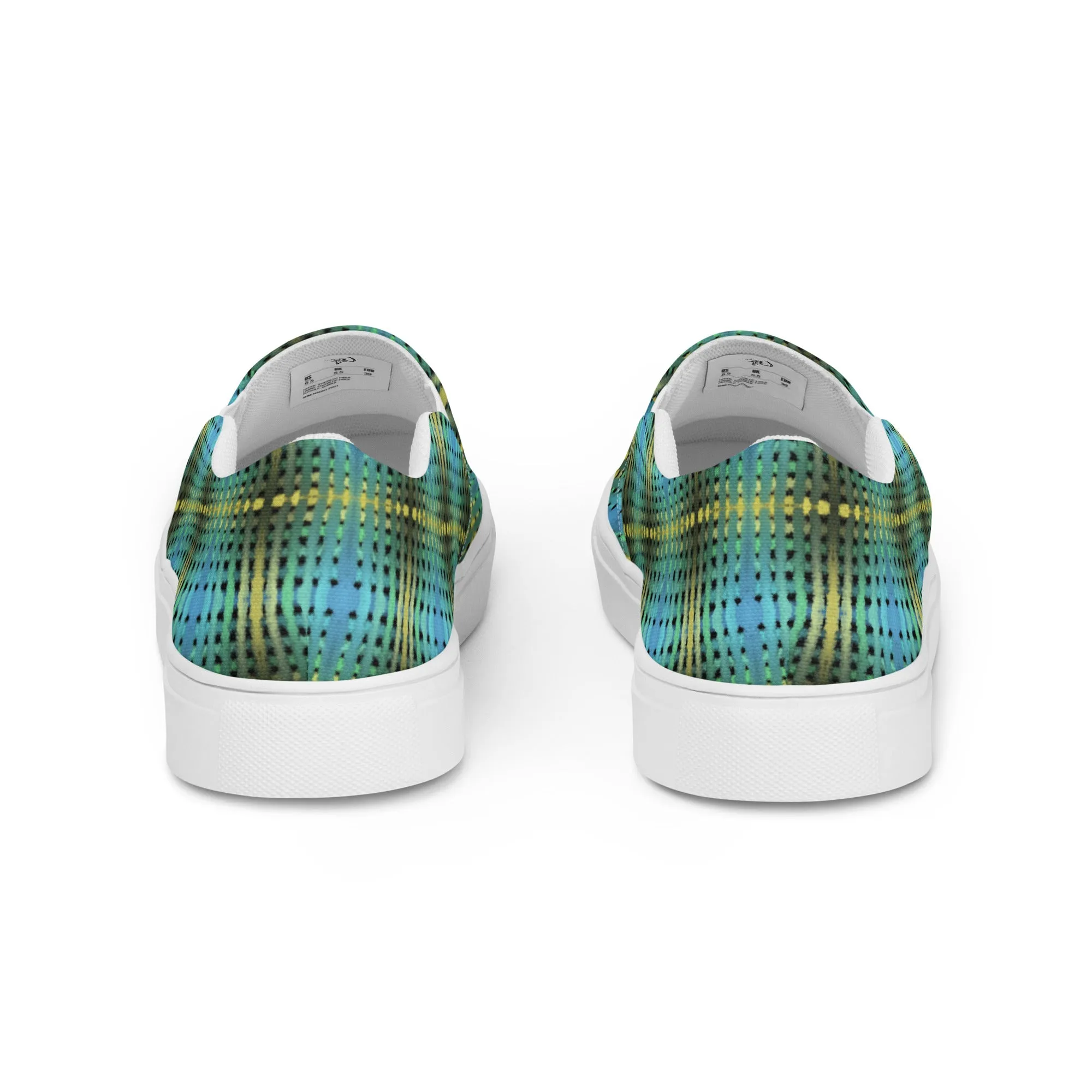 Tuna Tartan Womens slip-on canvas shoes