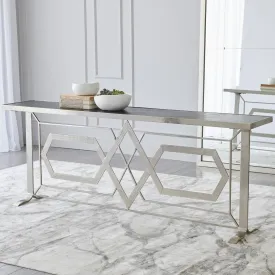 Umaid Palace Console - Nickel