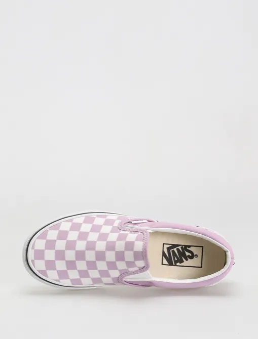 VANS CLASSIC SLIP ON COLOUR THEORY CHECKERBOARD - LUPINE