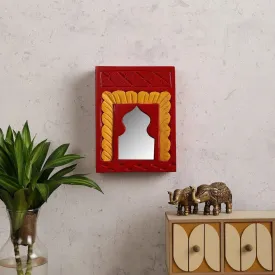 Vintage Small Jharoka Mirror 8.5x6.5 Inches