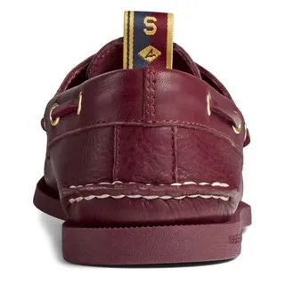 Women's Authentic Original Varsity Boat Shoe - Burgundy (STS22973)