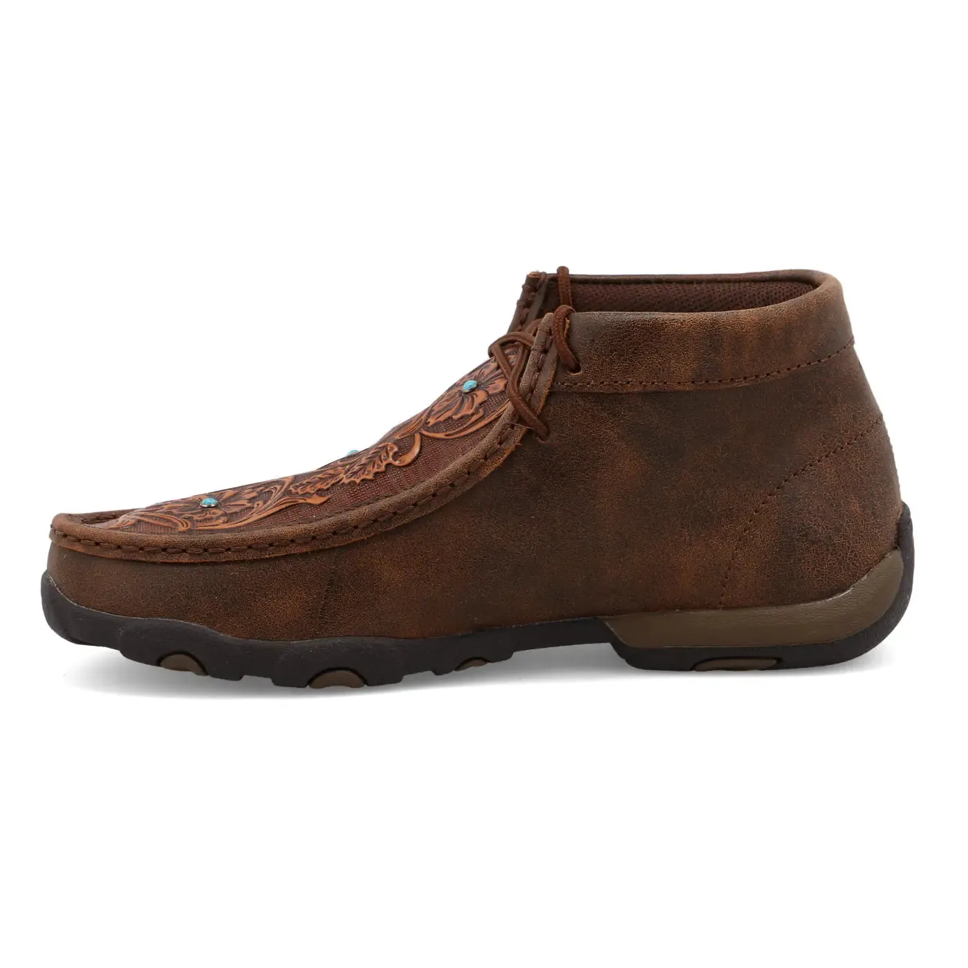 Women’s Twisted X Chukka Driving Moc (Tooled) – Classic Comfort & Timeless Style